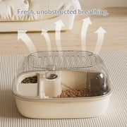 Luxury Large Capacity Hamster Golden Hamster Cage Habitat Villa Large 2-Layer Platform Cage Hiding Nest Small Pet Supplies — 4