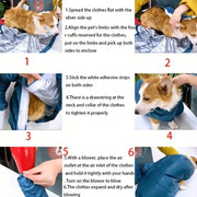 Portable Folding Dog Hair Dryer Efficient Pet Drying Bag for Cats And Dogs Winter Pet Cleaning Accessory Blow Bag — 2