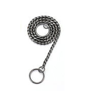 Snake Chain Dog Choke Collar Stainless Steel Puppy Pet Show Metal Slip Choker Collar Chain Training Walking for French Bulldog — 7