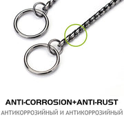 Snake Chain Dog Choke Collar Stainless Steel Puppy Pet Show Metal Slip Choker Collar Chain Training Walking for French Bulldog — 5