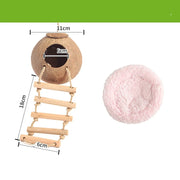 Hamster House Bite-resistant Natural Small Pet Coconut Cages Guinea-pig Hamster Hideout House Toy Wooden House Pet Supplies — 18