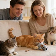 Plush Cat Toy Mouse Realistic Moving Tail with Sound Interactive Kitten Toys for Indoor Cats Hunting Game Play Pet Supplies — 6