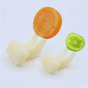 5pcs Durable Plastic Bird Cage Fruit Forks Parrot Feeding Accessories Snack Holder Bird Utensils Multi-functional Pet Supplies — 4