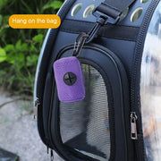 Pet Poop Bag Storage Bag Dispenser Mesh Fabric Pooper Bag Dispenser LeashHook Waste Bag Pet Supplies for Outdoor Activity — 3