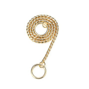 Snake Chain Dog Choke Collar Stainless Steel Puppy Pet Show Metal Slip Choker Collar Chain Training Walking for French Bulldog — 9