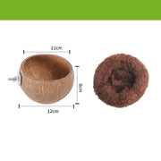 Hamster House Bite-resistant Natural Small Pet Coconut Cages Guinea-pig Hamster Hideout House Toy Wooden House Pet Supplies — 21