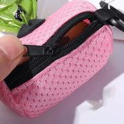 Pet Poop Bag Storage Bag Dispenser Mesh Fabric Pooper Bag Dispenser LeashHook Waste Bag Pet Supplies for Outdoor Activity — 5