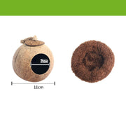Hamster House Bite-resistant Natural Small Pet Coconut Cages Guinea-pig Hamster Hideout House Toy Wooden House Pet Supplies — 13