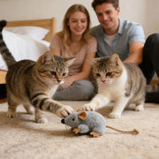 Plush Cat Toy Mouse Realistic Moving Tail with Sound Interactive Kitten Toys for Indoor Cats Hunting Game Play Pet Supplies — 4