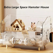 Hamster Cage for Hamster Spacious Clear Acrylic Rodent Home With Accessories Gerbil Mouse Habitat Small Pet Supplies — 1