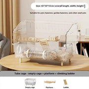 Hamster Cage for Hamster Spacious Clear Acrylic Rodent Home With Accessories Gerbil Mouse Habitat Small Pet Supplies — 9