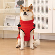 Waterproof Dog Jacket Vest with Reflective Harness Winter Pet Clothes for Small Medium Dogs Shiba Inu Doberman Outdoor Jackets — 4