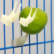 5pcs Durable Plastic Bird Cage Fruit Forks Parrot Feeding Accessories Snack Holder Bird Utensils Multi-functional Pet Supplies — 2