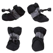 4Pcs Summer and Winter Pet Dog Shoes Hikuma Inu Anti-slip Rain Snow Boot Thick Warm for  Small Cats Dogs Puppy Dog Socks Booties — 2