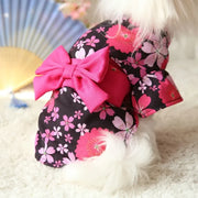 Japanese Pet Kimono Poodle Cat Bathrobe Blossom Cherry Sakura Summer Puppy Spring Pet Clothes Skirt Flower Kitty Dress Kimono — 4