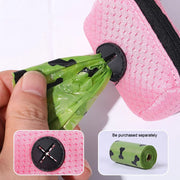 Pet Poop Bag Storage Bag Dispenser Mesh Fabric Pooper Bag Dispenser LeashHook Waste Bag Pet Supplies for Outdoor Activity — 2