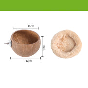 Hamster House Bite-resistant Natural Small Pet Coconut Cages Guinea-pig Hamster Hideout House Toy Wooden House Pet Supplies — 11