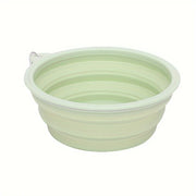 Hanging Dog Pet Folding Silicone Bowl Outdoor Travel Portable Food Water Container Feeding Tray Bowl Macaron Color Pet Supplies — 6