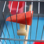 5pcs Durable Plastic Bird Cage Fruit Forks Parrot Feeding Accessories Snack Holder Bird Utensils Multi-functional Pet Supplies — 3