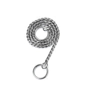 Snake Chain Dog Choke Collar Stainless Steel Puppy Pet Show Metal Slip Choker Collar Chain Training Walking for French Bulldog — 8