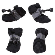 4Pcs Summer and Winter Pet Dog Shoes Hikuma Inu Anti-slip Rain Snow Boot Thick Warm for  Small Cats Dogs Puppy Dog Socks Booties — 7